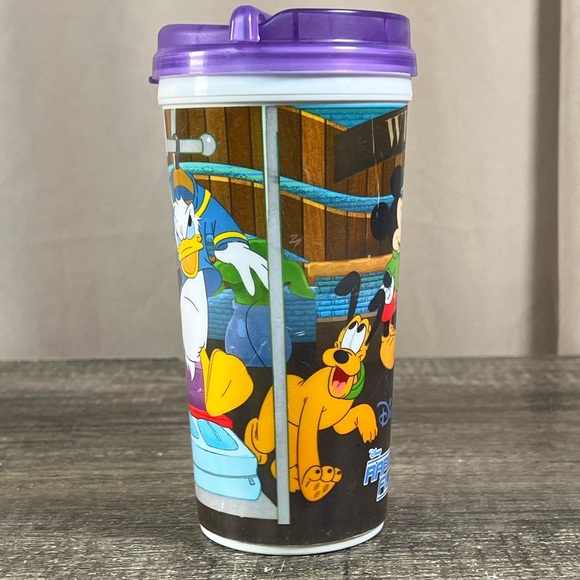 Disney Parks Purple Travel Mug with Donald Duck and Goofy - Picture 3 of 5